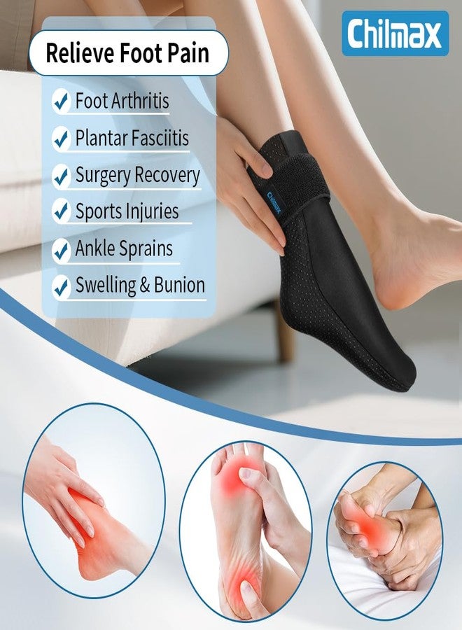 Chilmax Cooling Socks for Ankle and Foot Pain Relief, Reusable Gel for Swelling, Sprains, Toe Pain, Fasciitis - Image 2