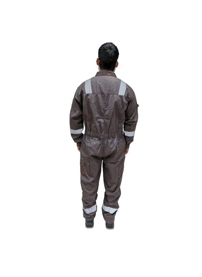 POWER - Protective Coverall –  Durable & Comfortable Fit, Full Body Coverall Ideal for Industrial & Construction Use |  Grey | Size-L - Image 1