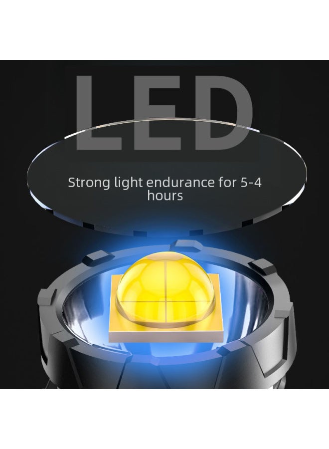 W5114 Handheld Outdoor Led High-brightness Searchlight Solar Charging Treasure Stand Portable Lantern Decorative Lighting-Color:T-78(3 Color Filter) Solar Rechargeable Portable Lamp [without Stand]  - Image 3