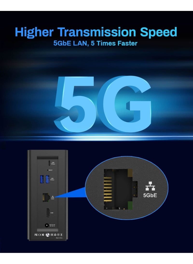 TERRAMASTER TERRAMASTER F4 SSD NAS Storage - 4Bay All SSD NAS Server N95 QuadCore CPU, 8GB DDR5 RAM, 5GbE Port, 4 Heat Sinks Included, Palm-Sized Powerful Network Attached Storage (Diskless) - Image 4