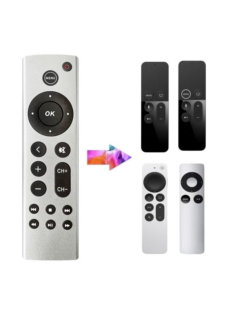 Universal Remote Control Replacement for Apple TV 4K, Apple TV Box (2nd 3rd 4th Gen), Apple TV HD A2843 A2737 A2169 A1842 A1625 A1427 A1469 A1378 A1218 - Image 1