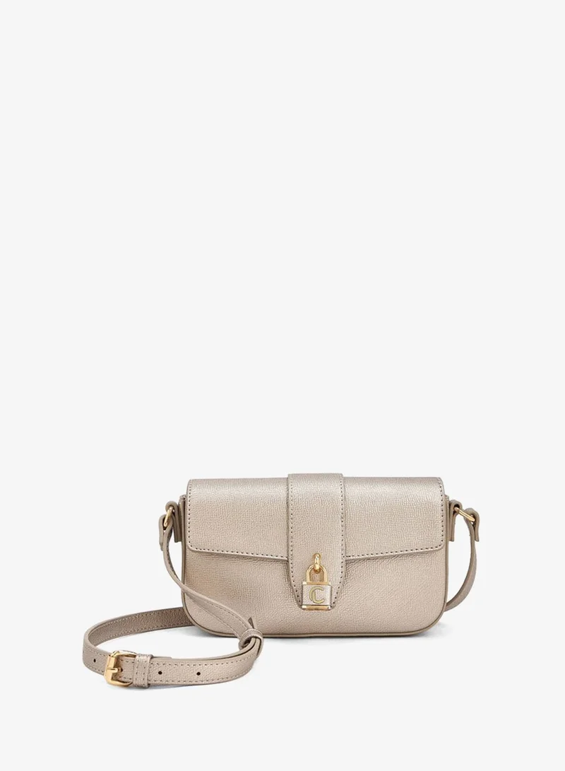 لو كونفورت Textured Crossbody Bag With Adjustable Strap