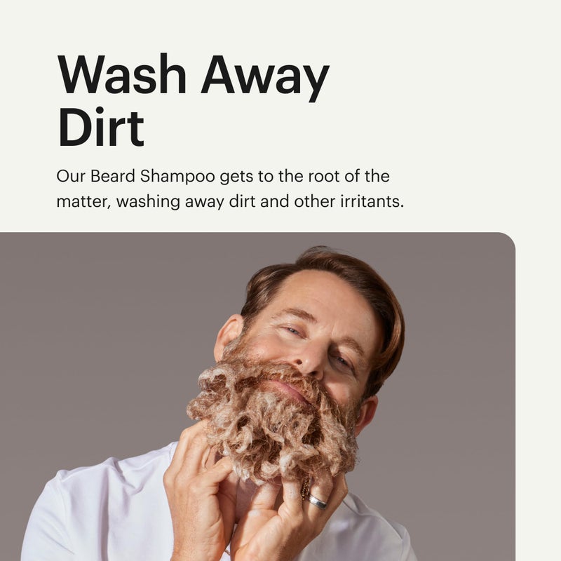 MANSCAPEDÂ® UltraPremium Beard Shampoo, Hydrating Cleanser with Eucalyptus, Rosemary, Lavender Essential Oils, Moisturizing Beard Wash for Hair and Skin (4 oz) - Image 5