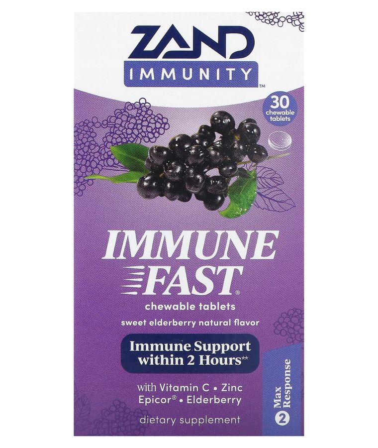 Immunity Immune Fast Sweet Elderberry 30 Chewable Tablets