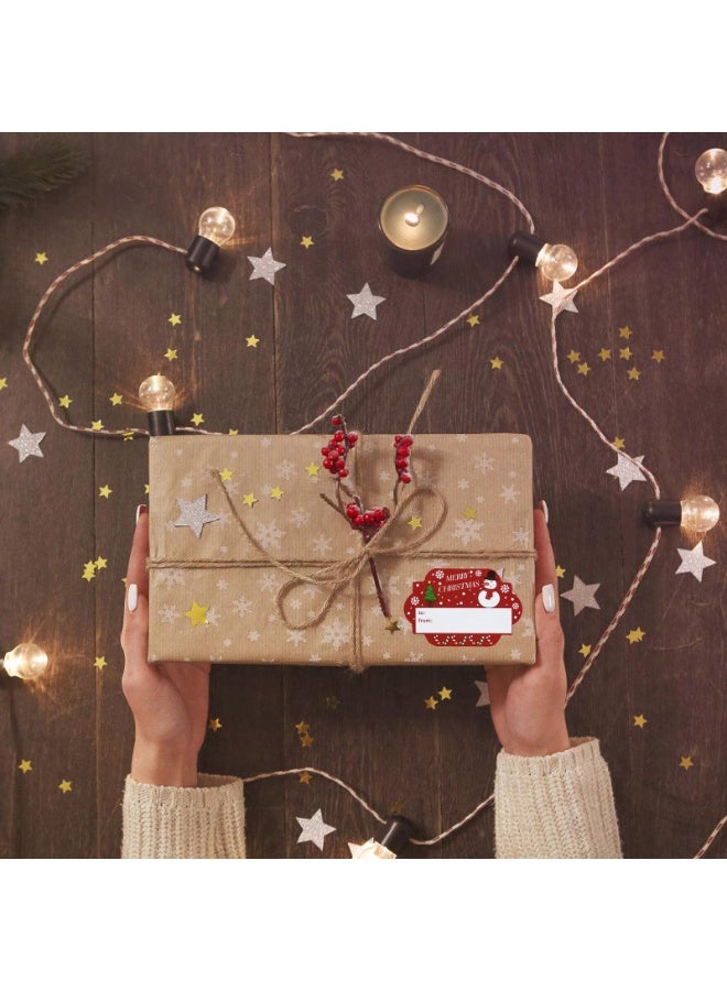 تشيلور ملصقات هدايا وبطاقات عيد الميلاد من شيلور - ١٠٨ بطاقة اسم ذاتية اللصق لتغليف هدايا عيد الميلاد، وحقائب الحفلات، والبطاقات، والمظاريف. - Image 4