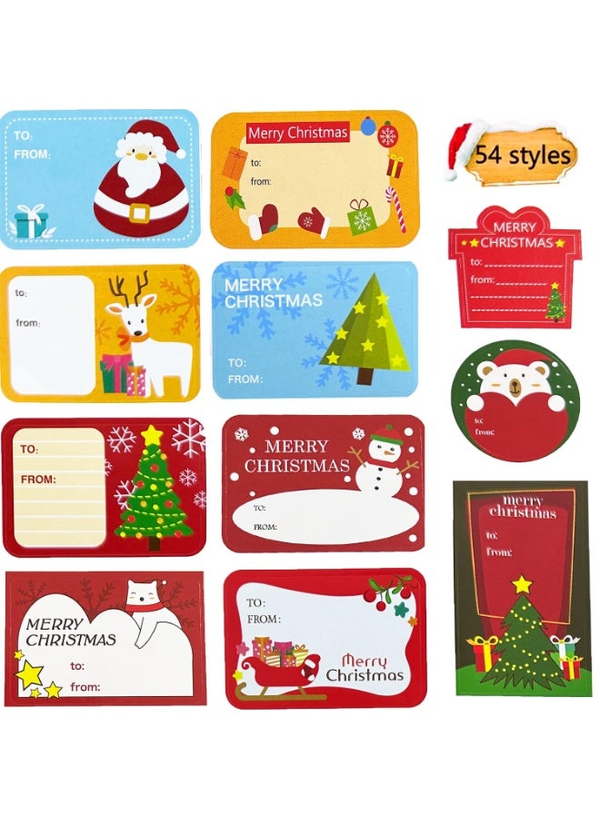 تشيلور ملصقات هدايا وبطاقات عيد الميلاد من شيلور - ١٠٨ بطاقة اسم ذاتية اللصق لتغليف هدايا عيد الميلاد، وحقائب الحفلات، والبطاقات، والمظاريف. - Image 3