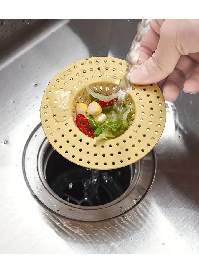 Goolsky 2019 Upgrade Sink Drain Filter Set - 1/3pcs in Assorted Colors, Anti-Clog & Pest-Blocking Mesh, Ideal for Kitchens and Bathrooms, Easy to Clean & Long-Lasting  - Image 1