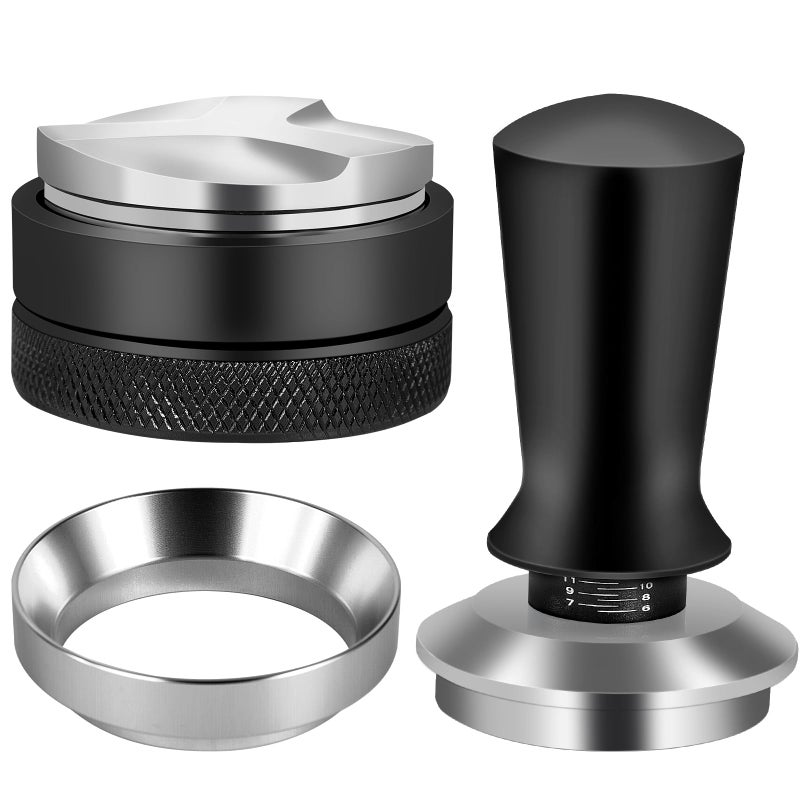 Reoszeank 54mm Espresso Accessories Kit, Espresso Distribution Tool, Spring Loaded Calibrated Tamper and Dosing Funnel Set, Coffee Distributor Leveler Fits Breville 54 mm Machines and Portafilter - Image 1
