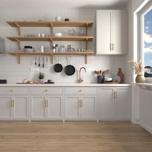 Haidms 20 Pack | 3 Inch Cabinet Handles Gold Stainless Steel Kitchen Drawer Pulls Cabinet Pulls 5 Inch Length, 3 Inch Hole Center - Image 4