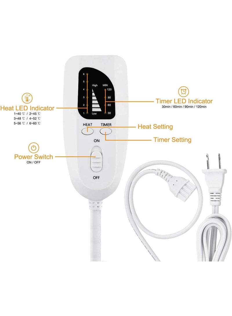 Electric Heating Pad for Muscle Pain Relief Moist and Dry Heat Therapy 6 Levels - Image 2