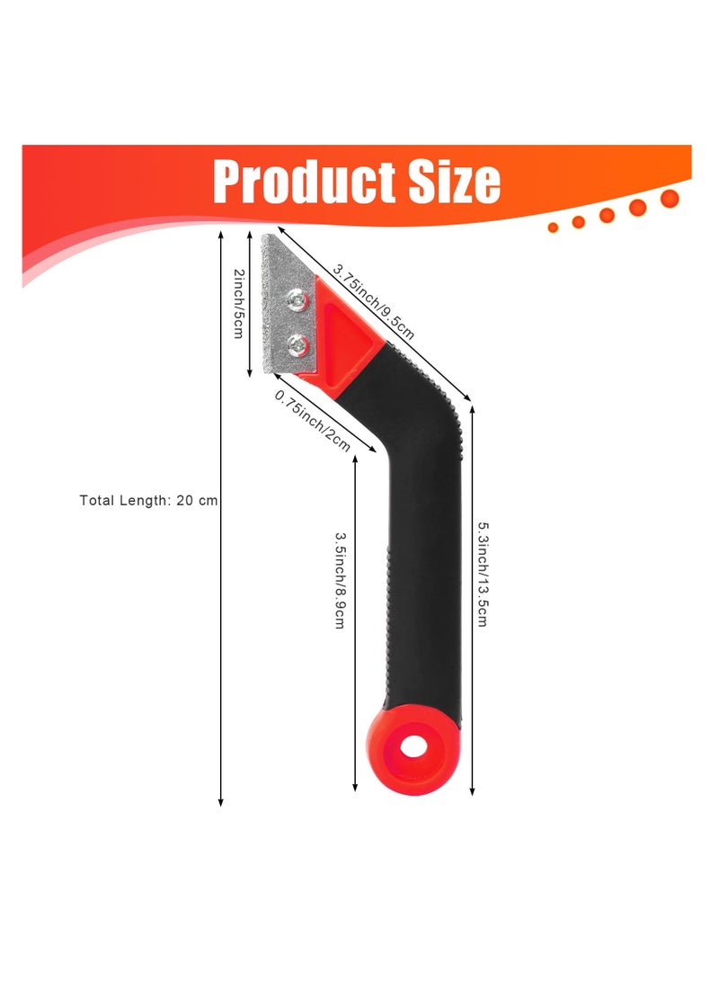 SYOSI Effortless Grout Removal Tool with 5 Extra Blades - Angled Scraping Rake for Easy Tile Cleaning and Tiling Projects - Image 2