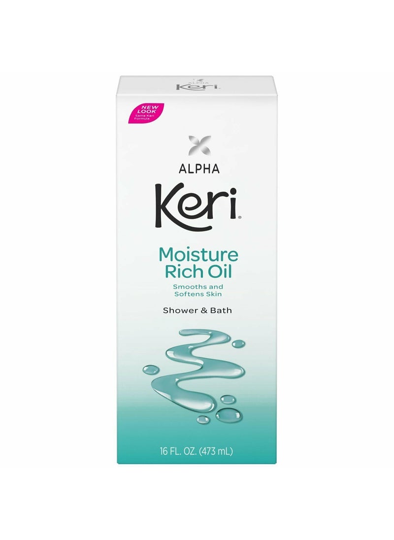 Keri - Alpha Keri Shower & Bath Moisture Rich Oil 16 Ounce (Value Pack of 5) - Image 1