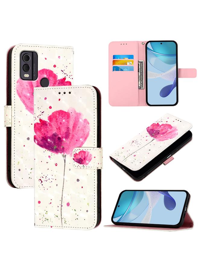 S-TOP Case For Nokia C22 3D Painting Horizontal Flip Leather Phone Case - Image 1