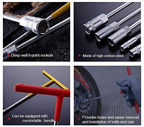 PERFECT TECH PERFECT TECH T Spanner 14 mm T Socket Set T Shaped Hex Socket Tool For DiyVehicle Car Handle Wrench socket Automobiles Bike and Car Repair Tools KitHome Professional  - Image 4