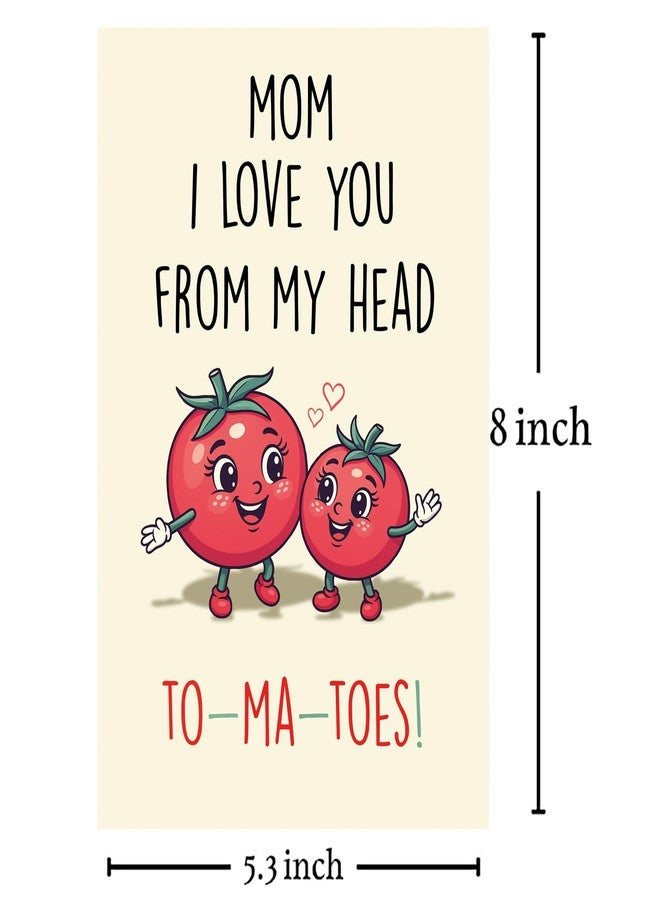 Cheerin Cute Mother’s Day Greeting Card – Funny Mothers Day Card from Favorite Child – Tomatoes Themed Card for Mom, Grandma, Stepmom, and Bonus Mom - Image 3