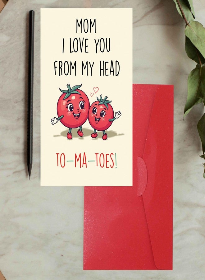 Cheerin Cute Mother’s Day Greeting Card – Funny Mothers Day Card from Favorite Child – Tomatoes Themed Card for Mom, Grandma, Stepmom, and Bonus Mom - Image 4