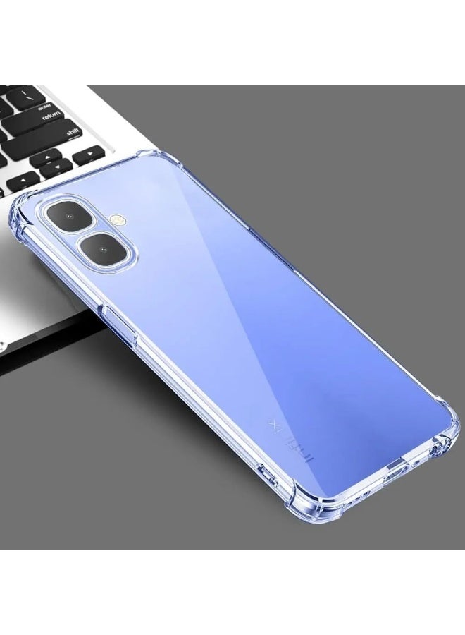 Case Compatible with Infinix Smart 20, Cover Silicone Transparent TPU Gorilla Anti-shock Protector Camera Shockproof Corners - Clear - Image 4
