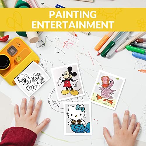Mafiti 10 Rolls Kids Instant Camera Refill Print Paper for Kids Camera, 2.2 x1 Inch, White - Image 4