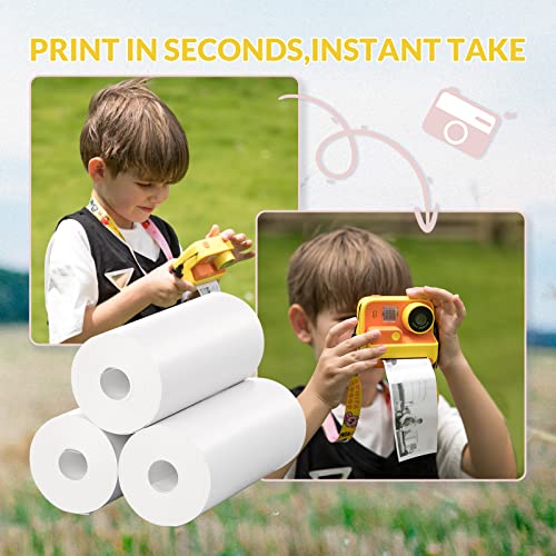 Mafiti 10 Rolls Kids Instant Camera Refill Print Paper for Kids Camera, 2.2 x1 Inch, White - Image 5