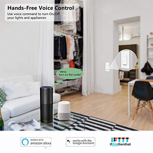 Lesim Smart Switch WiFi Wall Light Switch, Compatible with Alexa Google Home - Image 2