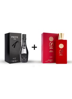 RIIFFS SPRAY PRIVE NOIR EAU DE PARFUM FOR  MEN 100 ML + NUSUK SPRAY AJWAA OUD RED EAU DE PARFUM FOR WOMEN 100ML - pzsku/ZA9F070F5F26079E01DFFZ/45/1741085145/6aa43fa9-a63c-4e0d-a6bb-3f8a4fad230f