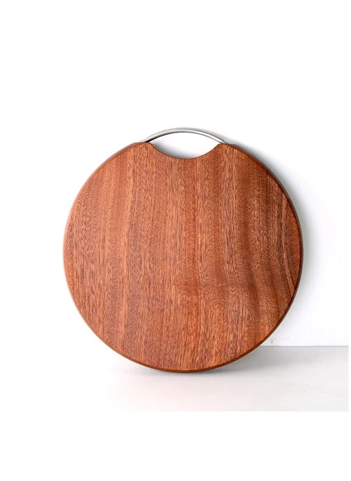 Generic - Round Wood Cutting Board, 36cm Diameter, One Piece, No Glue, Non-Toxic, Thick Hardwood - Image 1