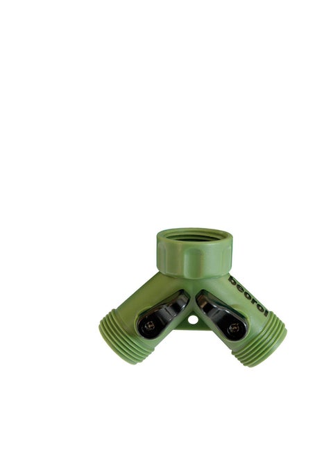 Beorol Garden Hose Connector 3/4" With Shut-off 2Way GSPV34