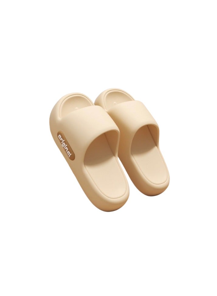 Original Men and Women Trendy Sandals Casual Waterproof No Stinky Foot Thick-soled Flip Flops Original Unisex EVA Slippers, Casual & Outdoor Slip-On Sandals, Solid Color, Round Toe, Thick Sole, Non-Slip, with Sun Exposure Resistant for Beach, All-Season Comfort Footwear