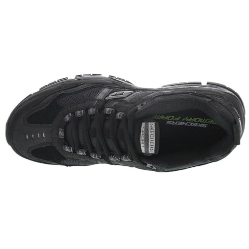 Skechers mens Vigor 2.0 Trait fashion sneakers, Black, 7.5 US - Image 4