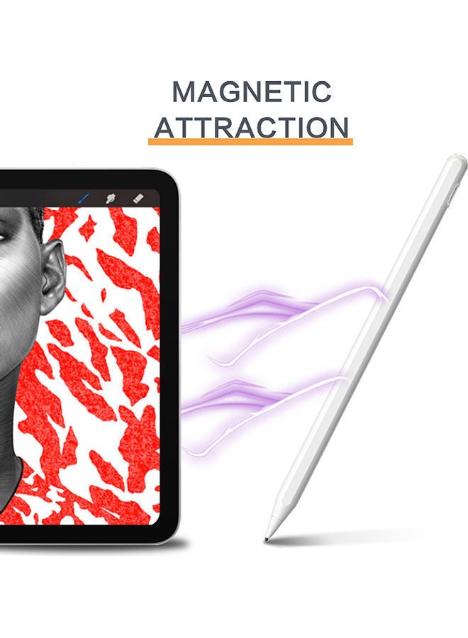 JT11 Stylus Pen Active Capacitive Pencil Compatible with IOS/Android/Windows Mobile Touch Screen Device White - Image 2