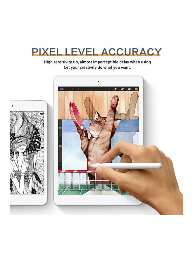 JT11 Stylus Pen Active Capacitive Pencil Compatible with IOS/Android/Windows Mobile Touch Screen Device White - Image 3