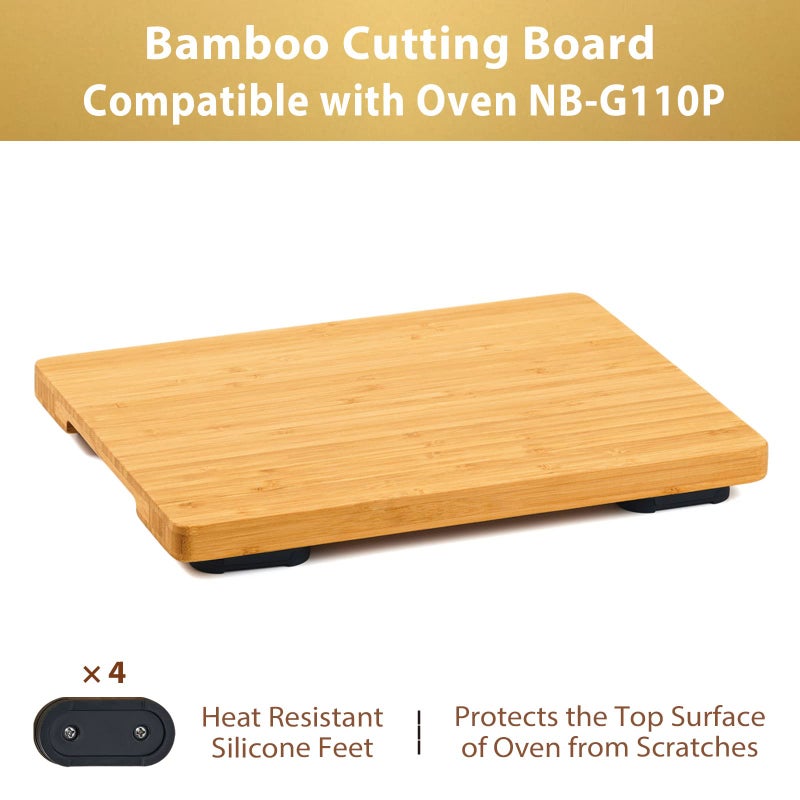 Umilife Cutting board Compatible with Panasonic NB-G110P FlashXpress Toaster Oven (Oven Excluded), Countertop Oven Accessories, With Heat Resistant Non-Skid Silicone Feet, Protects Cabinet, More Storage Space - Image 2