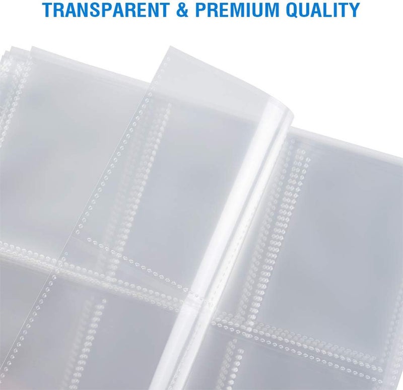 Sooez 120 Pack 9 Pocket Page Protectors, Double Sided Trading Card Sleeves for 3 Ring Binder, Baseball Cards Holder, Protective Pages Sheets for Binders Album, Fit for Collectible Games, Sports Cards - Image 4