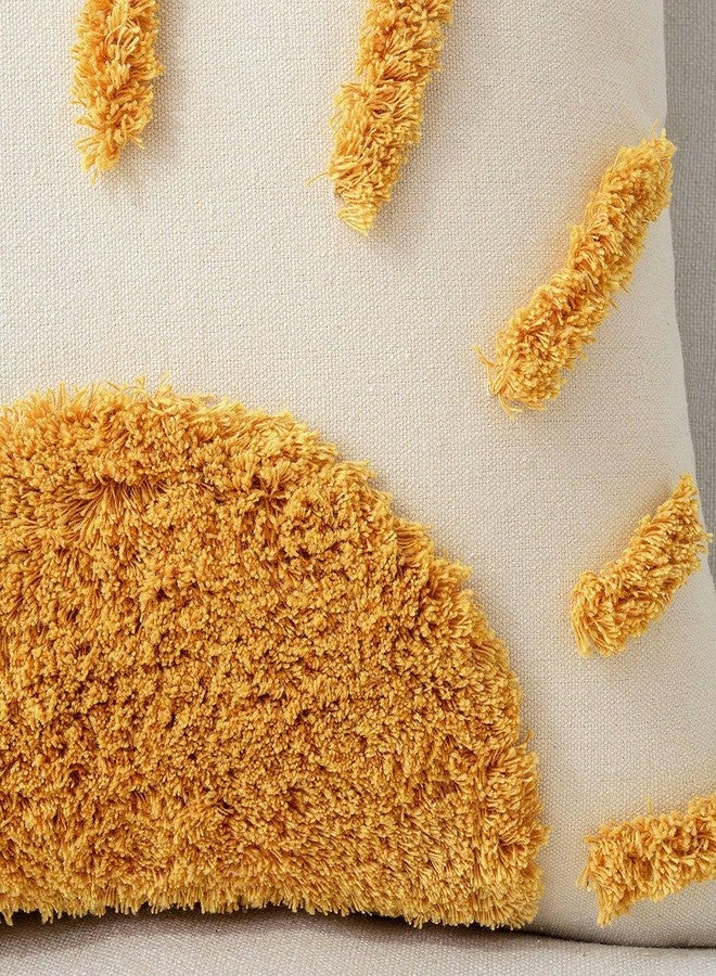 Zealax غطاء وسادة زيلكس الزخرفي للظهر بتصميم بوهيمي 12x20 بوصة للكنبة وغرفة المعيشة في الهواء الطلق، أغطية وسائد مشمسة مزينة بالخرز، حالة وسادة ريفية للديكور المنزلي (بدون حشوة وسادة، 1 قطعة) - Image 4