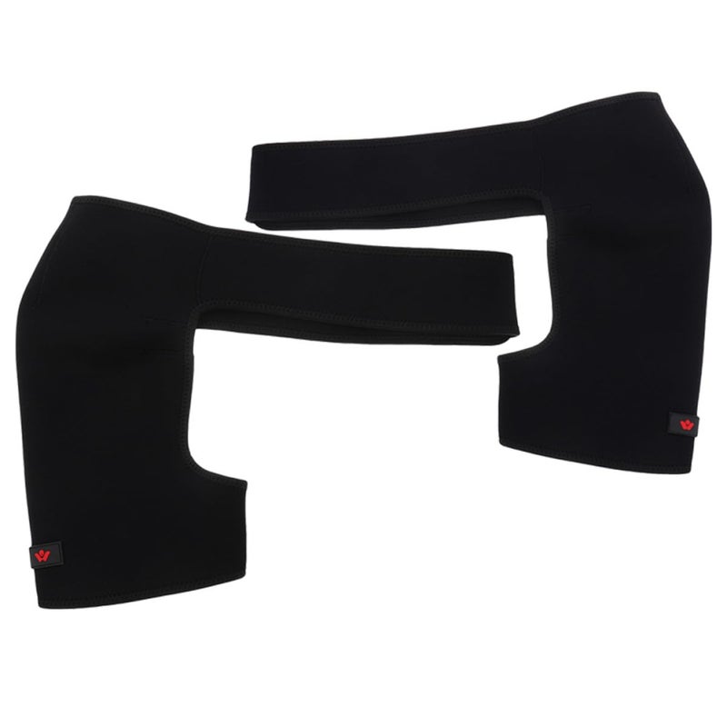 Adjustable Shoulder Support Brace 2 Pack Black XL Stabilizer Wrap For Injury Recovery - Image 1