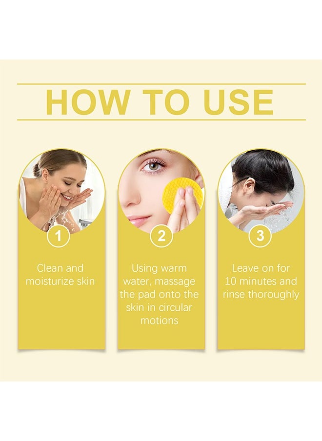 Hoygi - Kojic Acid & Turmeric Cleansing Pads ，for Dark Spots Turmeric Kojic Acid Cleansing Pads Helps Balance Skin Oil & Water Fade Spot Remove Excess Keratin Clean Oil Refines Pores 40PCS - Image 1