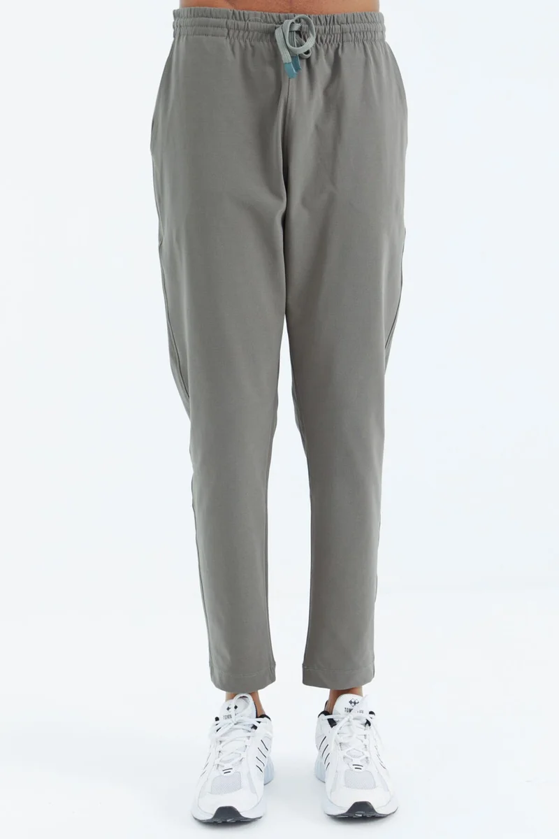 Tommy Life Khaki Laced Pocket Detailed Relaxed Fit Men's Tracksuit Bottom - 84997