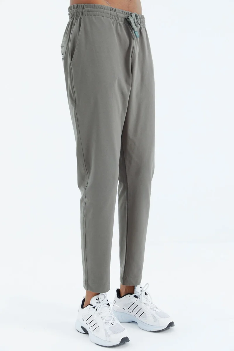 Tommy Life Khaki Laced Pocket Detailed Relaxed Fit Men's Tracksuit Bottom - 84997