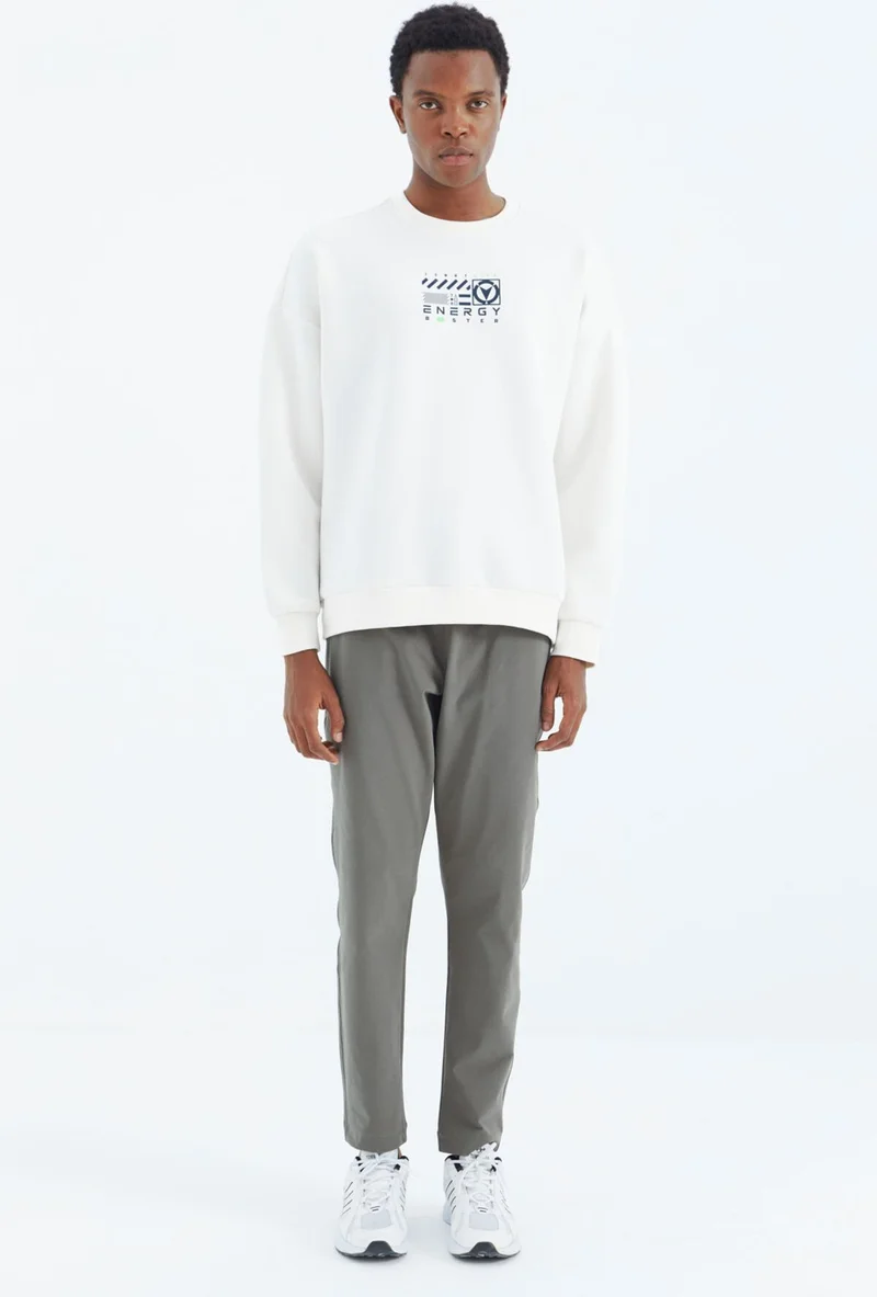 Tommy Life Khaki Laced Pocket Detailed Relaxed Fit Men's Tracksuit Bottom - 84997