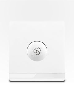 3x3" White/Ivory Smart Fan Speed Control Switch – Adjustable Ceiling Fan Speed Regulator