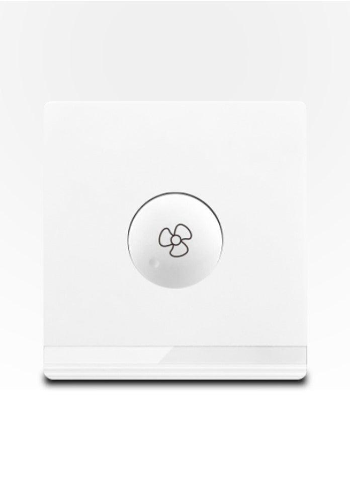 Vmax - 3x3" White/Ivory Smart Fan Speed Control Switch – Adjustable Ceiling Fan Speed Regulator - Image 1