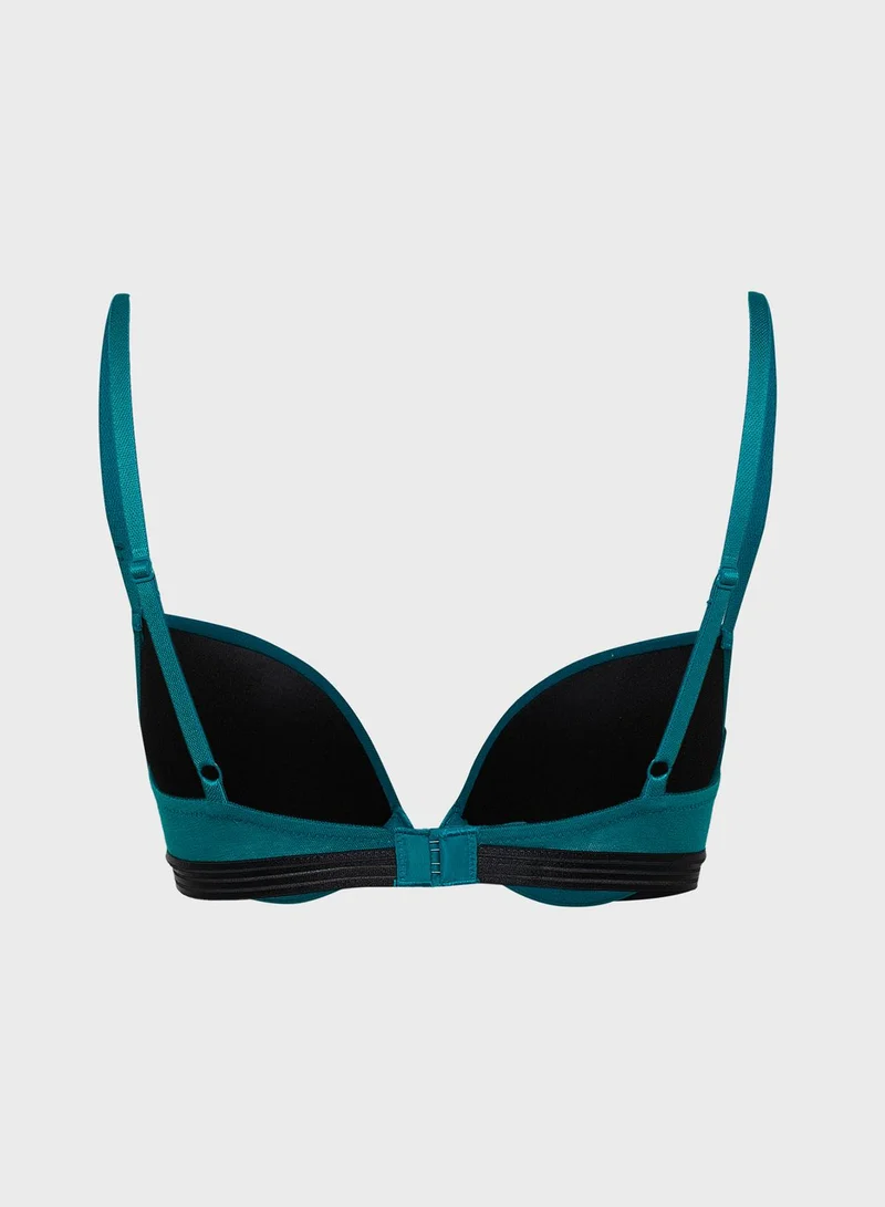 La Senza Lace Detail Plunge Bra