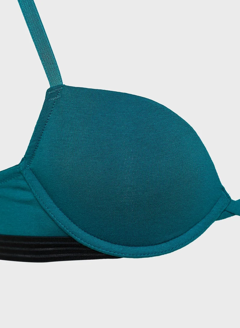La Senza Lace Detail Plunge Bra