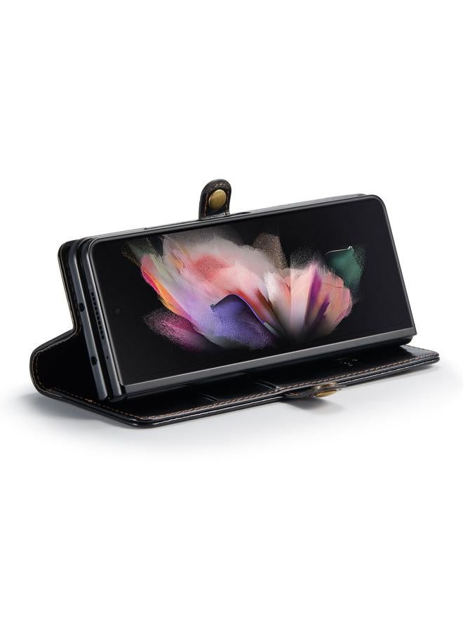 S-TOP Case For Samsung Galaxy Z Fold3 5G CaseMe 003 Crazy Horse Texture Horizontal Flip Leather Phone Case - Image 4