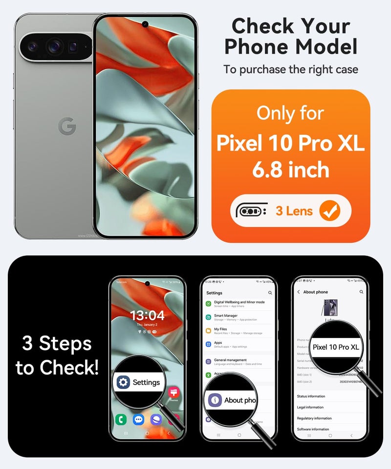 كانشن CANSHN Magnetic for Google Pixel 10 Pro XL Case(6.8 Inch), Upgraded [Full Camera Protection] [Compatible with Magsafe] [Translucent Matte] Shockproof Protective Phone Cover, Deep Blue - Image 2