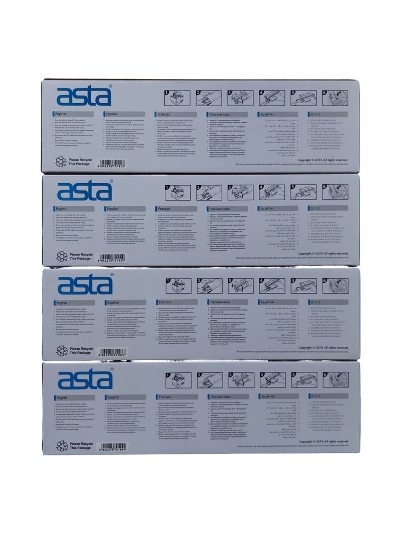 Asta Compatible With 067 067H Toner Set (With Chip) Toner Cartridge to Replacement For Canon 067 067H Works With Toner Canon i-SENSYS MF655CDW MF657CDW LBP631CW LBP633CDW MF651CW Printers (Black Cyan Yellow Magenta) - Image 3