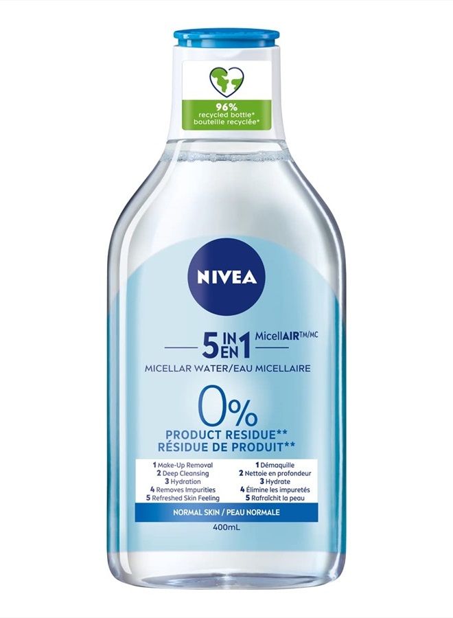 Nivea ماء ميسيلار نيفيا لتنظيف المكياج للبشرة العادية، 400 مل - Image 1