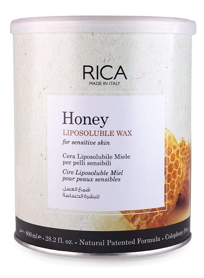 Rica Liposoluble Wax - HONEY Wax  for Sensitive Skin 800ml