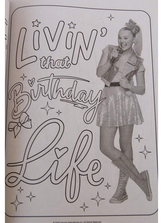 Bendon Jojo Siwa ''Yas Queen'' Coloring And Activity Book With Bonus Door Hanger On Back 80 Pages - Image 3