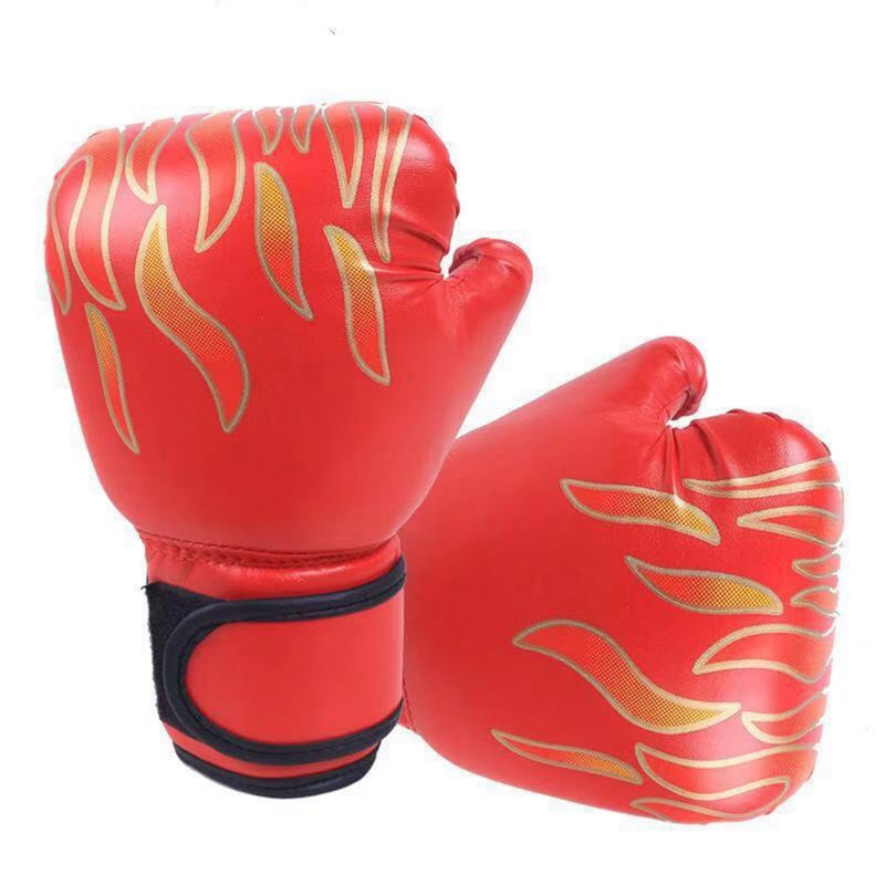 Kids Boxing Gloves for Professional Fighting Youth Boxing Training Gloves Thickened PU Punching Bag Gloves Red - Image 2